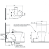 Bồn Cầu Điện Tử TOTO CS735DW7#XW Kèm Nắp Rửa Điện Tử WASHLET Dòng C2 – TCF6631A (220V) - ảnh 2