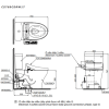 Bồn Cầu Điện Tử TOTO CS769CDRW17#XW Kèm Nắp Rửa Điện Tử WASHLET (Loại Giấu Dây) Dòng C2 – TCF23460AAA (220V) - ảnh 3