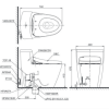 Bồn Cầu Điện Tử TOTO CS769DRW7#XW Kèm Nắp Rửa Điện Tử WASHLET Dòng C2 – TCF6631A (220V) - ảnh 3