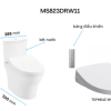 Bồn Cầu Điện Tử TOTO CS838DW11#XW Kèm Nắp Rửa Điện Tử WASHLET Dòng S7 – TCF4911Z (220V) - ảnh 3