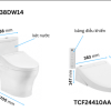 Bồn Cầu Điện Tử TOTO CS838DW14#XW Kèm Nắp Rửa Điện Tử WASHLET Dòng C5 – TCF24410AAA (220V) - ảnh 2