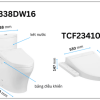 Bồn Cầu Điện Tử TOTO CS838DW16#XW Kèm Nắp Rửa Điện Tử WASHLET Dòng C2 – TCF23410AAA (220V) - ảnh 2