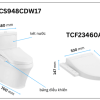 Bồn Cầu Điện Tử TOTO CS948CDW17#XW Kèm Nắp Rửa Điện Tử WASHLET (Loại Giấu Dây) Dòng C2 – TCF23460AAA (220V) - ảnh 2