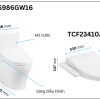 Bồn Cầu Điện Tử TOTO CS986GW16#XW Kèm Nắp Rửa Điện Tử WASHLET Dòng C2 – TCF23410AAA (220V) - ảnh 2