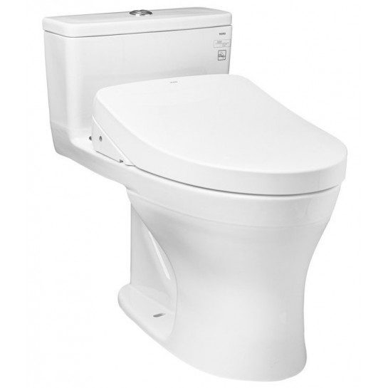Bồn Cầu Điện Tử TOTO MS855CDW12#XW Kèm Nắp Rửa Điện Tử WASHLET (Loại Giấu Dây) Dòng S7 – TCF4911EZ (220V)