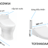 Bồn Cầu Điện Tử TOTO MS855DW14#XW Kèm Nắp Rửa Điện Tử WASHLET Dòng C5 – TCF24410AAA (220V) - ảnh 2