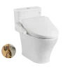 Bồn cầu điện tử TOTO MS857DW18 1 khối kèm nắp rửa điện tử WASHLET dòng C2 cơ bản – TCF23710AAA