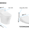 Bồn Cầu Điện Tử TOTO MS885DW14#XW Kèm Nắp Rửa Điện Tử WASHLET Dòng C5 – TCF24410AAA (220V) - ảnh 2
