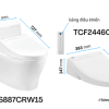 Bồn Cầu Điện Tử TOTO MS887CRW15#XW Kèm Nắp Rửa Điện Tử WASHLET Dòng C5 – TCF24460AAA (220V) - ảnh 3