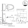Bồn Cầu Điện Tử TOTO MS887RW14#XW Kèm Nắp Rửa Điện Tử WASHLET Dòng C5 – TCF24410AAA (220V) - ảnh 2