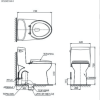 Bồn Cầu Điện Tử TOTO MS905W6#XW Kèm Nắp Rửa Điện Tử WASHLET Dòng C5 – TCF6531Z (220V) - ảnh 2