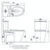 Bồn cầu hai khối INAX ACT-602/CW-H17VN Nắp điện tử xả cảm ứng - ảnh 2
