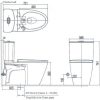 Bồn cầu hai khối INAX ACT-602/CW-H20VN Nắp điện tử xả cảm ứng - ảnh 2