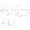Bồn cầu hai khối INAX ACT-832/CW-KA22AVN Nắp điện tử xả cảm ứng - ảnh 2