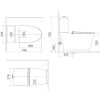 Bồn cầu hai khối INAX ACT-832/CW-KB22AVN Nắp điện tử xả cảm ứng - ảnh 2