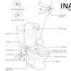 Bồn cầu hai khối INAX ACT-832/CW-S15VN nắp rửa cơ xả cảm ứng - ảnh 2