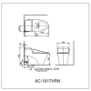 Bồn Cầu INAX AC-1017VRN 1 Khối - ảnh 2