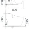 Bồn cầu INAX AC-1032/CW-H20VN nắp rửa điện tử - ảnh 2