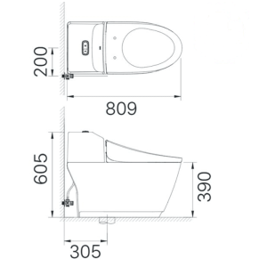 Ảnh công trình thực tế Bồn Cầu INAX AC-1032VN 1 Khối (S400 LINE)