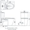 Bồn cầu INAX ACT-602/CW-S32VN nắp rửa cơ xả cảm ứng - ảnh 2