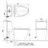 Bồn cầu INAX ACT-902/CW-H17VN nắp rửa điện tử xả cảm ứng - ảnh 2