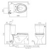 Bồn Cầu INAX C-117VA (C117VA) 2 Khối Xả Gạt Nắp Thường - ảnh 3