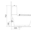 Bồn cầu INAX nắp điện tử AC-832+CW-H17VN - ảnh 2