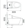 Bồn cầu một khối INAX AC-1032/CW-H17VN nắp rửa điện tử - ảnh 2
