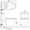 Bồn cầu một khối INAX ACT-902/CW-H20VN Nắp rửa điện tử xả cảm ứng - ảnh 2