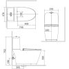 Bồn cầu nắp điện tử INAX AC-832/CW-H18VN - ảnh 2