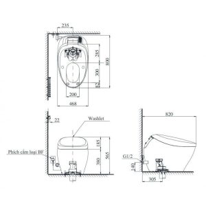 Ảnh công trình thực tế Bồn Cầu Thông Minh TOTO CS900KVT#NW1/T53P100VR NEOREST NX I