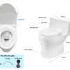 Bồn Cầu TOTO 1 khối MS188VKT2#XW/T53P100VR Nắp Đóng Êm TC393VS - ảnh 4