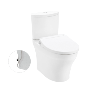 Ảnh công trình thực tế Bồn Cầu TOTO CS838DE2#XW 2 Khối Nắp Rửa Cơ TCW07S