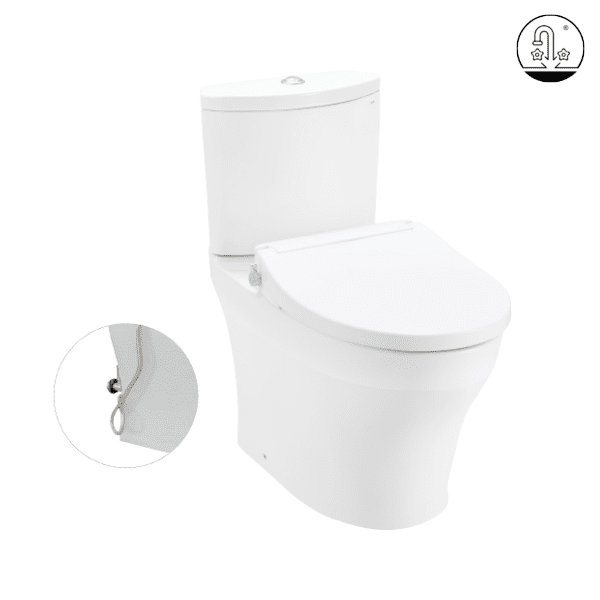 Ảnh công trình thực tế Bồn Cầu TOTO CS838DE2#XW 2 Khối Nắp Rửa Cơ TCW07S