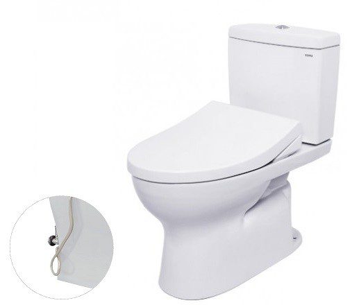 Bồn Cầu TOTO CS320DRE4#W 2 Khối Nắp Rửa Cơ TCW1211A