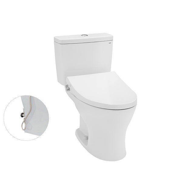 Bồn Cầu TOTO CS735DE4#XW 2 Khối Nắp Rửa Cơ TCW1211A