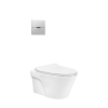 Bồn Cầu TOTO CW822RFVA1/TREF35L2A/WH005A/TC600VS Treo Tường Nắp Mỏng