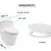 Bồn Cầu TOTO một khối MS823DRT2#XW Nắp Đóng Êm TC393VS - ảnh 2