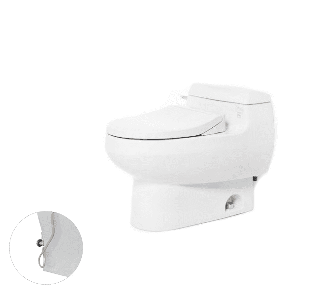 Bồn Cầu TOTO MS688E2#XW 1 Khối Nắp Rửa Cơ TCW07S