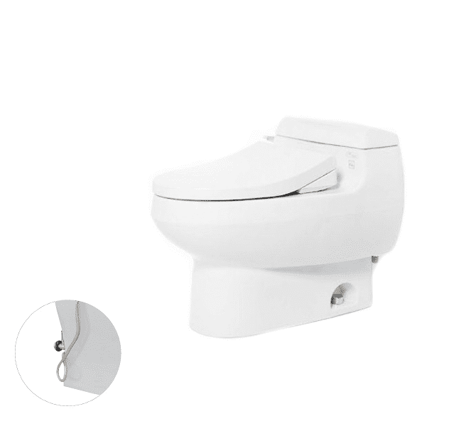 Bồn Cầu TOTO MS688E4#XW 1 Khối Nắp Rửa Cơ TCW1211A