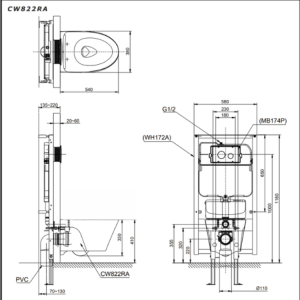Ảnh công trình thực tế Bồn Cầu TOTO MS823DRT8#XW một khối Nắp Đóng Êm TC600VS