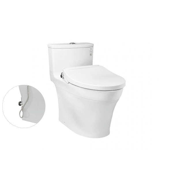Bồn Cầu TOTO MS885DE2#XW 1 Khối Nắp Rửa Cơ TCW07S