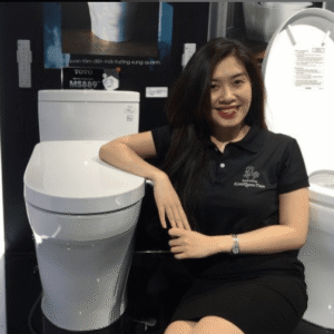 Ảnh công trình thực tế Bồn Cầu TOTO MS889DRE2#XW 1 Khối Nắp Rửa Cơ TCW07S