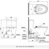 Bồn Cầu TOTO MS889DRE2#XW 1 Khối Nắp Rửa Cơ TCW07S - ảnh 4