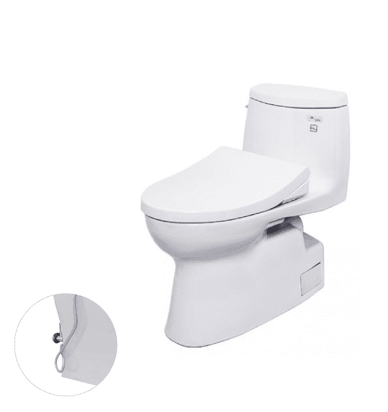 Bồn Cầu TOTO MS905E4#XW 1 Khối Nắp Rửa Cơ TCW1211A