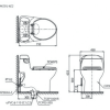 Bồn Cầu TOTO MS914RE2#XW 1 Khối Nắp Rửa Cơ TCW07S - ảnh 2