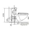 Bồn cầu treo tường INAX AC-22P/CW-KB22AVN Nắp rửa điện tử - ảnh 2