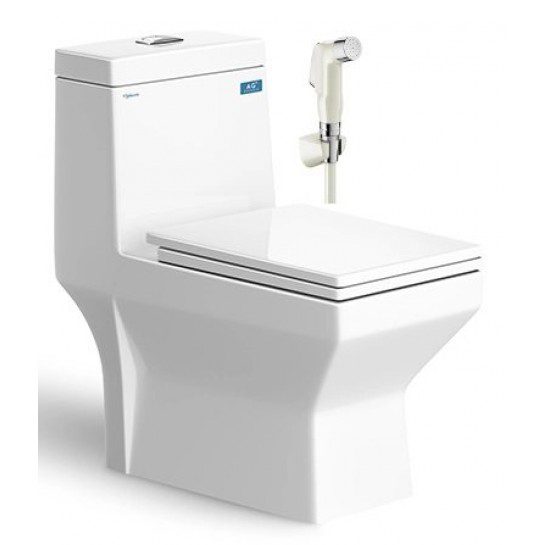 Bồn Cầu VIGLACERA V42 1 Khối Nắp Êm Tặng Xịt