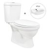 Bồn Cầu VIGLACERA VI88 Nắp Êm 2 Khối Kèm Lavabo VTL2