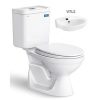 Bồn Cầu VIGLACERA VT18M 2 Khối Nắp Êm Kèm Chậu VTL2